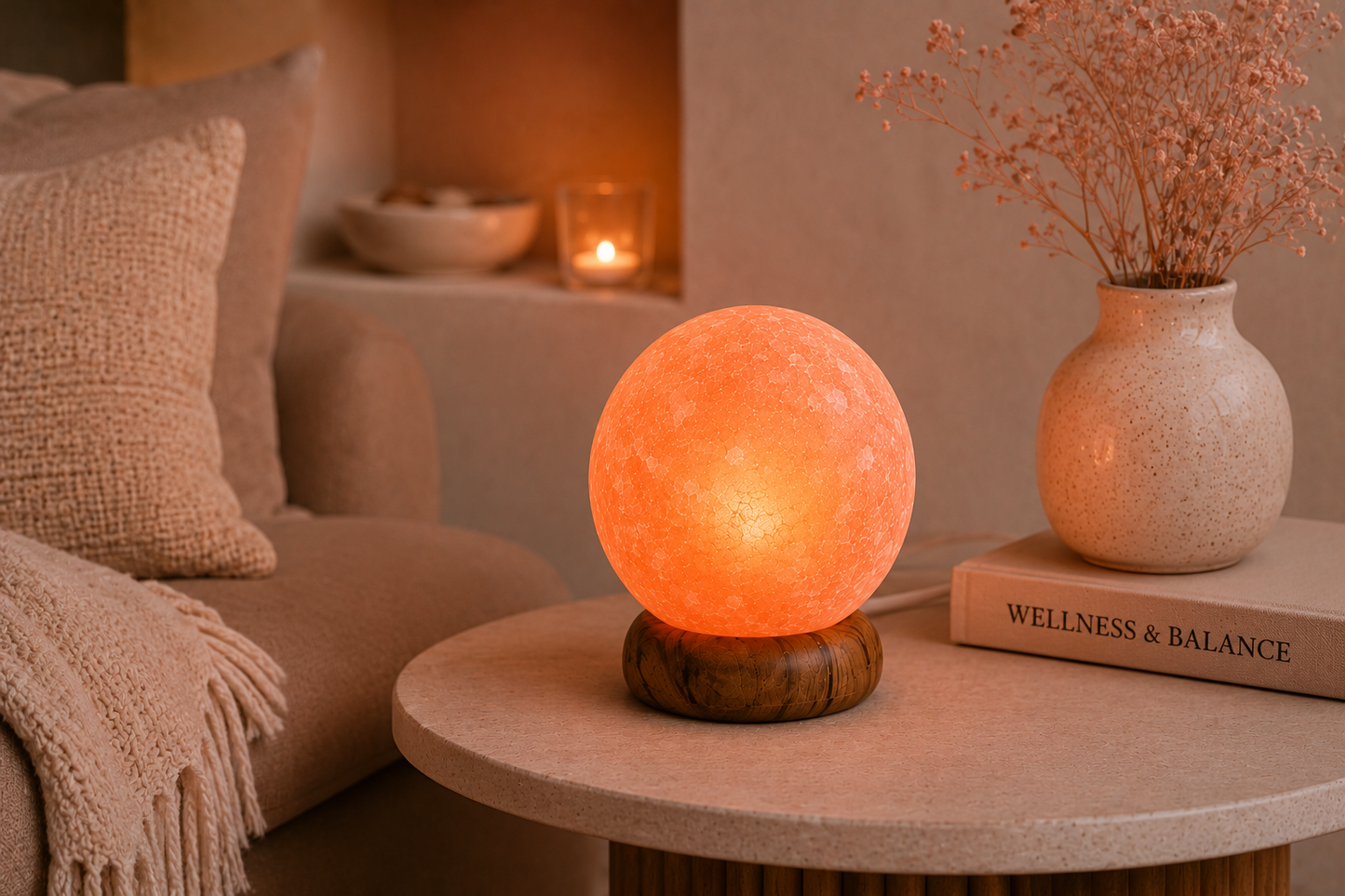 Salzlampe Planet