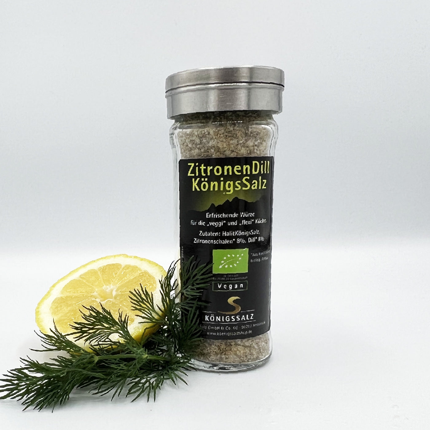 Zitronen-Dill-Salz im Glas-Streuer 80g