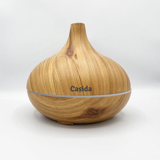 Aroma-Diffuser in Holzoptik mit LED