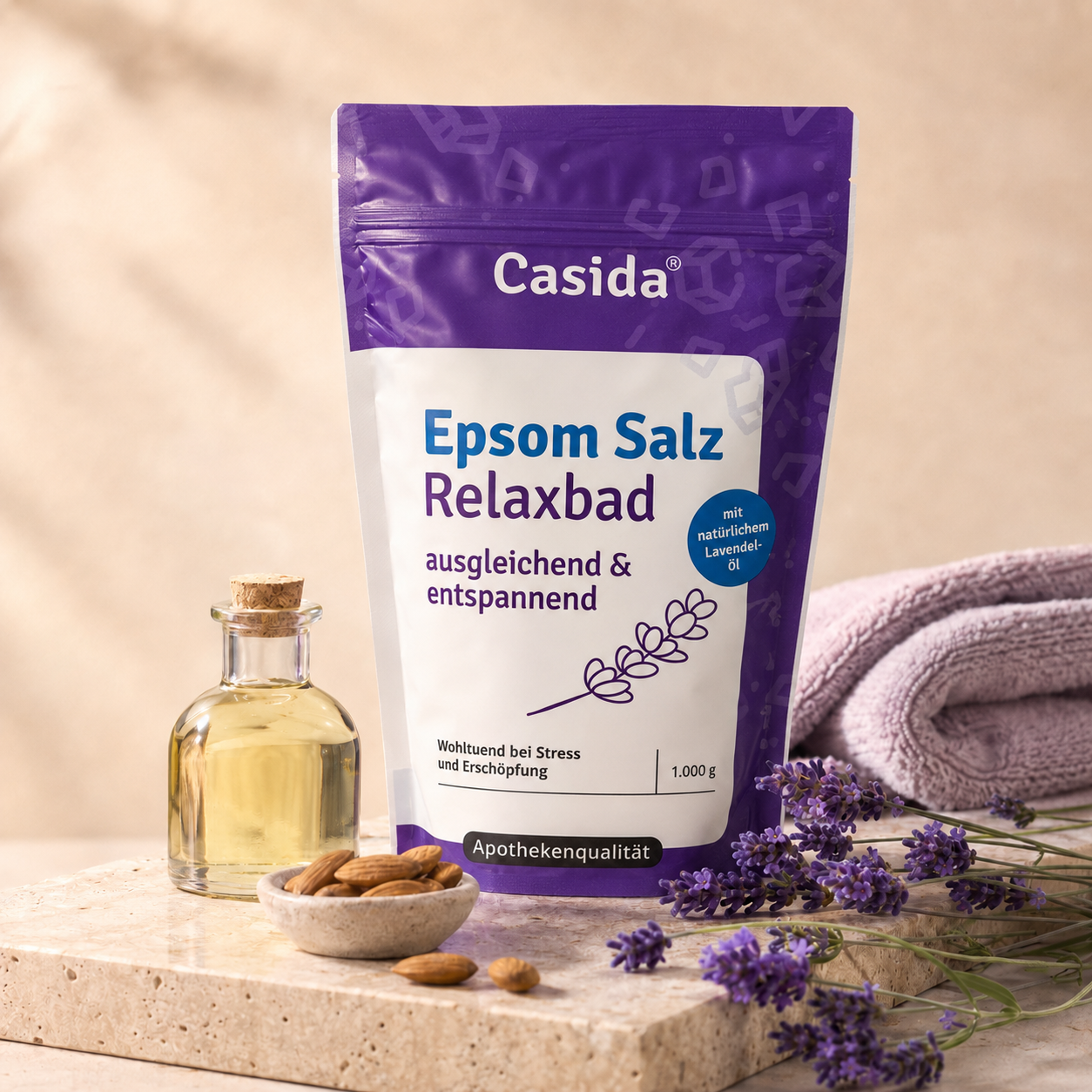 Casida Epsom Salz Relaxbad mit Lavendel