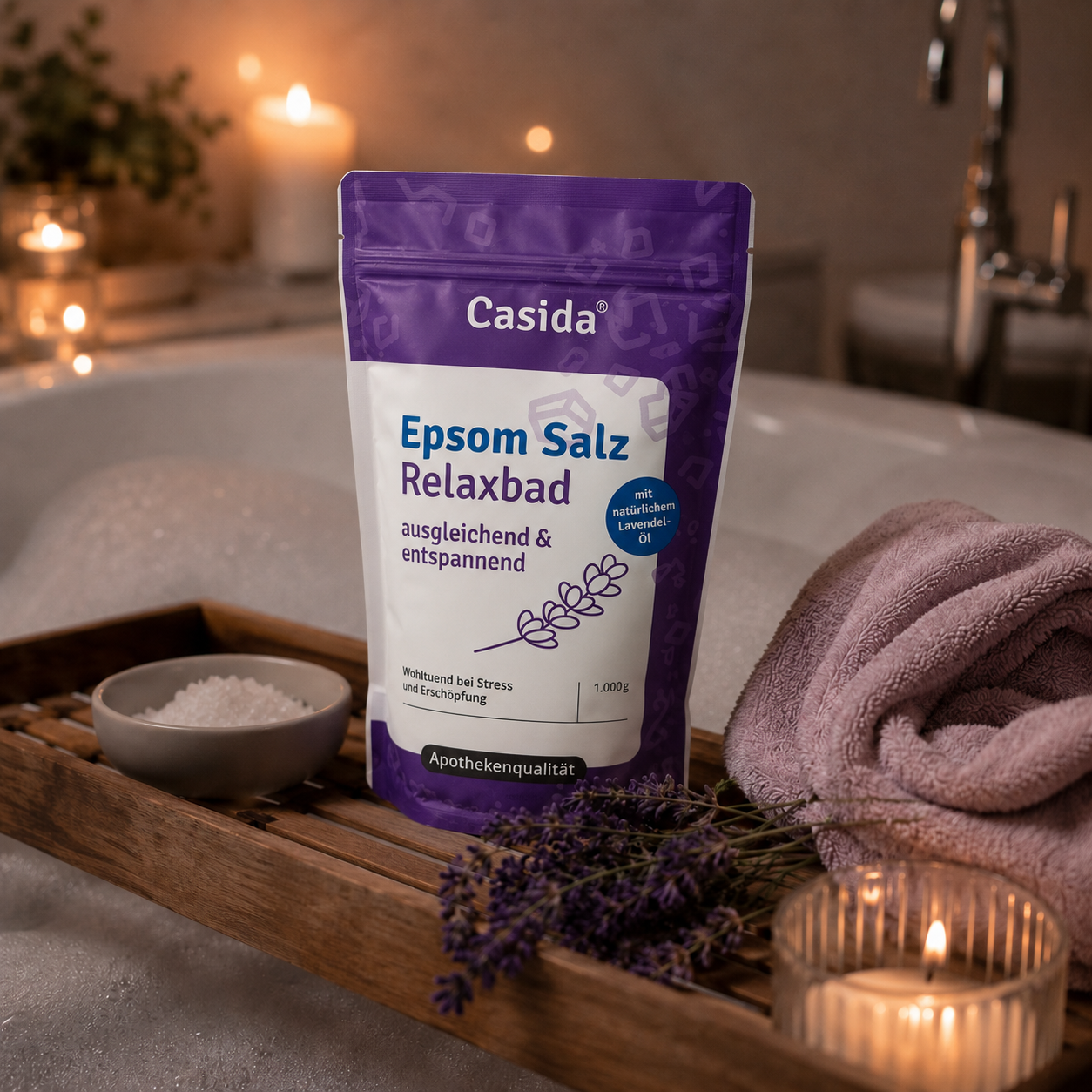 Casida Epsom Salz Relaxbad mit Lavendel