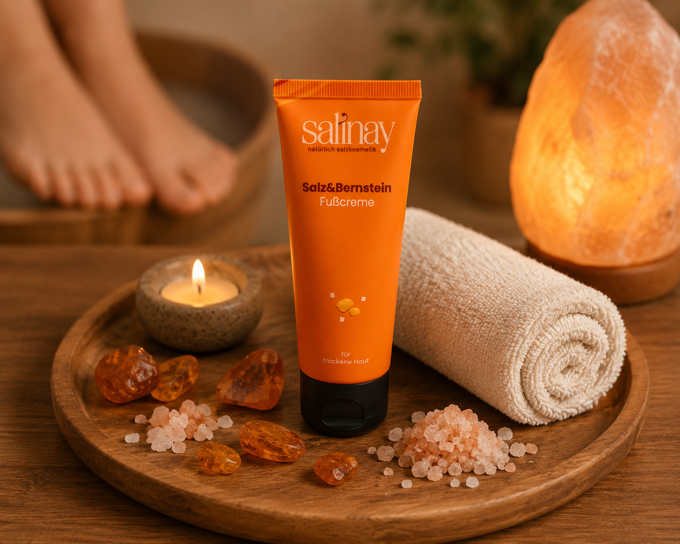 Salinay Salz & Bernstein Fußcreme