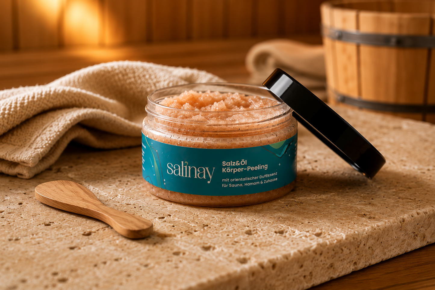Salinay Salz & Öl Körper-Peeling