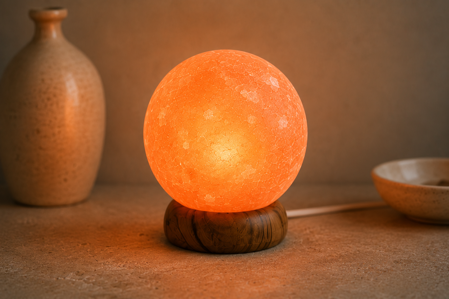 Salzlampe Planet