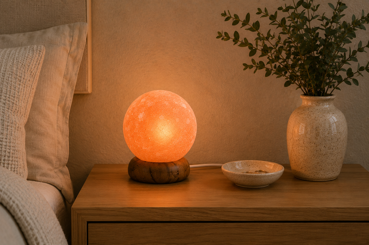 Salzlampe Planet