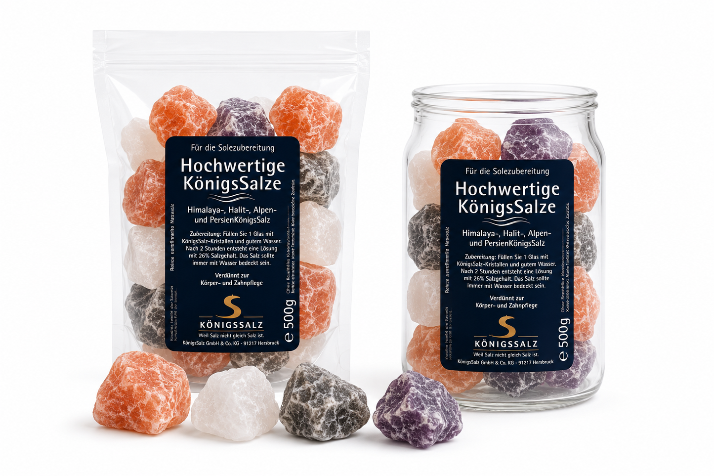 Salzkristalle zur Sole-Zubereitung 500g