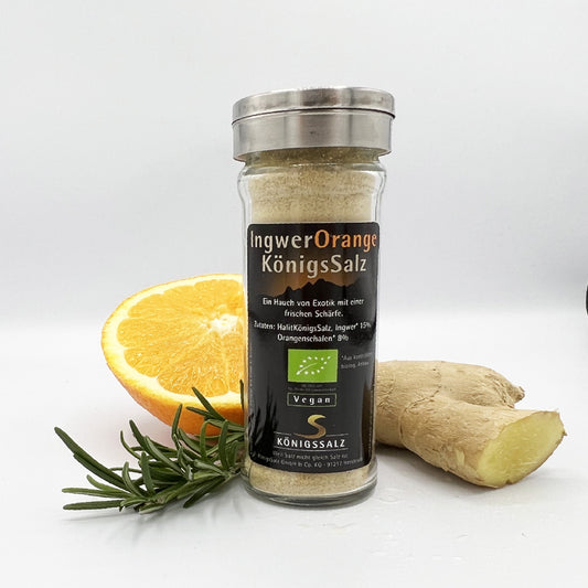 Ingwer-Orange-Salz im Glas-Streuer 80g